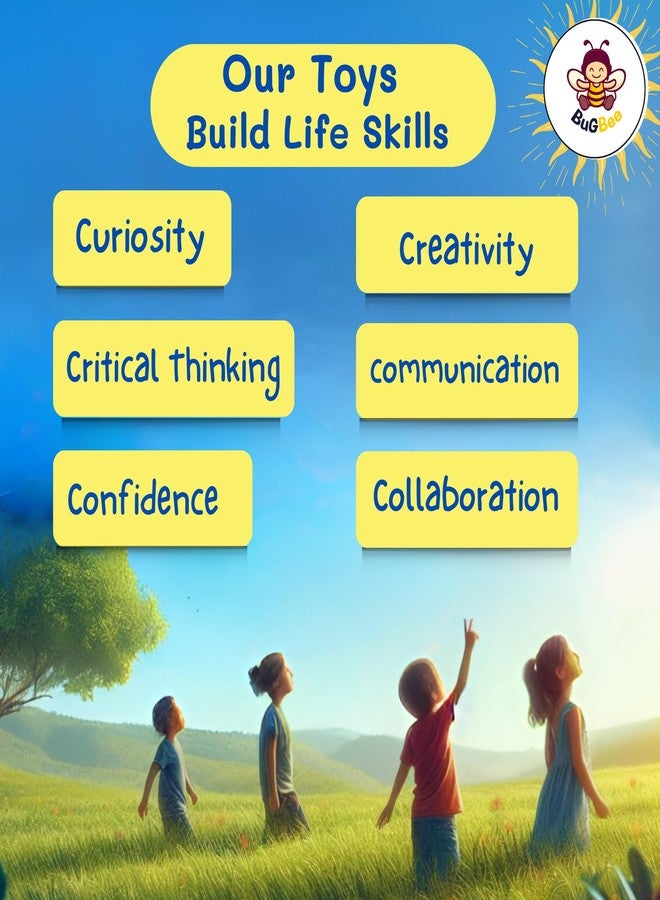 Bugbee Wooden Fruit Puzzle for Kids | Montessori Educational Board | Colorful Jigsaw Toy for Toddlers | Learn Fruits with Pegpuzzle | (Jumbo Size) - Image 5